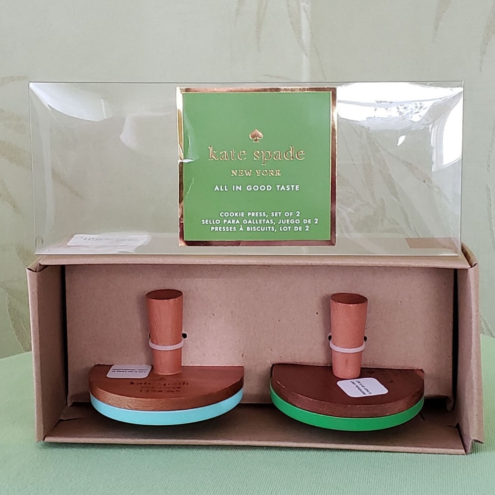 KATE SPADE ALL IN GOOD TASTE ONE SMART COOKIE COOKIE PRESS SET:NIB